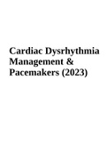 Cardiac Dysrhythmia Management & Pacemakers &lpar;2023&rpar;