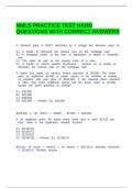 NMLS PRACTICE TEST HARD QUESTIONS WITH CORRECT ANSWERS