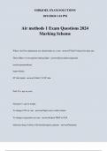 Air methods 1 Exam Questions 2024 Marking Scheme