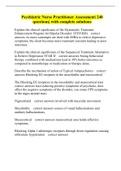 Psychiatric Nurse Practitioner Assessment&vert; 240 questions&vert; with complete solutions