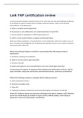 Leik FNP certification review exam 2023 with 100&percnt; correct answers