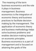 Business economics introduction Part 1 Meaning 