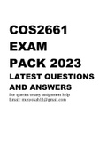 COS2661 EXAM PACK 2023