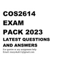 COS2614 EXAM PACK 2023