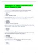 Supervision of Police Personnel Part 1 Exam - Answered 2024