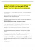 INTERMEDIATE ACCOUNTING II D104&semi; PRE ASSESSMENT 1 UNITS 2-3 EXAM QUESTIONS COMPLETED WITH QUALITY SOLUTIONS &vert;&vert; DINSTINCTION GUARANTEED