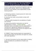ATI Fundamentals for Nursing Edition 11&period;0 A&plus; Guide Question and Answer 