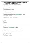Diamond and Diamond Grading&colon; Chapter 1 Questions and Answers 