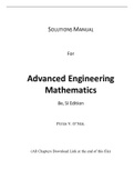 Advanced Engineering Mathematics( SI Edition) 8th Edition By Peter V. O'Neil (Solutions Manual)