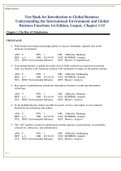 Test Bank for Introduction to Global Business&colon; Understanding the International Environment and Global Business Functions 1st Edition&comma; Gaspar&period; Chapter 1-15