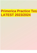 Primerica Practice TestLATEST 2023/2024