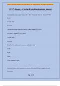PCCN Review &ndash; Cardiac Exam Questions and Answers