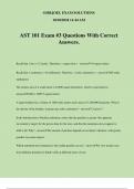 AST 101 Exam &num;3 Questions With Correct Answers&period;