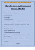 Pharm Practice e7 Ch 1 Questions and Answers &sol; 100&percnt; Pass