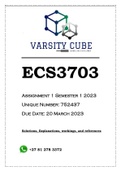 ECS3703 Assignment 1 Semester 1 2023