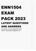 ENN1504 EXAM PACK 2023