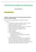 Exam 2 Blueprint - NUR 2459 / NUR2459 (Latest 2023 / 2024): Mental And Behavioral Health Nursing - Rasmussen