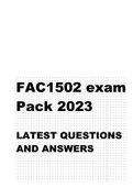 FAC1502 EXAM PACK 2023