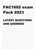 FAC1602 EXAM PACK 2023