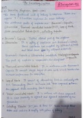Excretory system handwritten notes