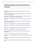 PCIP Certificates Correct Questions & Answers