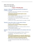 Questions and Answers to Chapter 19 reading quiz: Safe for Democracy: The United States and World War I