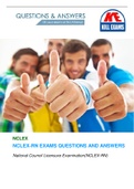 NCLEX-RN EXAMS QUESTIONS AND ANSWERS
