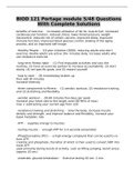 BIOD 121 Portage module 5&sol;48 Questions With Complete Solutions