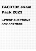 FAC3702 EXAM PACK 2023