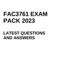FAC3761 EXAM PACK 2023