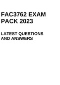 FAC3762 EXAM PACK 2023