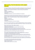 RBT Training - Post-Test Questions &lpar;with complete solutions&rpar;