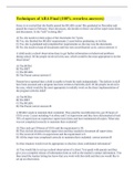 Techniques of ABA Final &lpar;100&percnt; errorless answers&rpar;