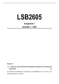 LSB2605 Assignment 1 semester 1 2023