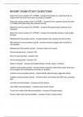 BIGGBY EXAM STUDY QUESTIONS 
