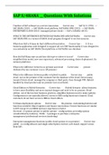 SAP S&sol;4HANA &lowbar;&lowbar; Questions With Solutions