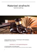 Samenvatting Studieboek materieel strafrecht H3 t/m H11 (toelatingstoets Fcr)