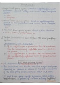 Blood groups handwritten notes
