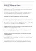 BLS&sol;CPR Course Exam 2023 with 100&percnt; correct answers