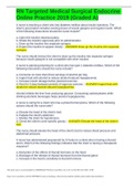 RN Targeted Medical Surgical Endocrine Online Practice 2019 &lpar;Graded A&rpar;&period;