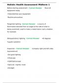 Holistic Health Assessment Midterm 1 