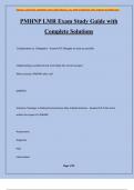 PMHNP LMR Exam Study Guide with Complete Solutions
