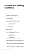 Financial and Banking Economics