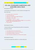 103 ASA STANDARDS QUESTIONS AND  ANSWERS 2024&sol;2025
