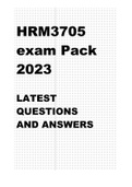 HRM3705 EXAM PACK 2023