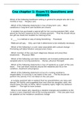 Cna chapter 1&colon; Exam&sol;31 Questions and Answers