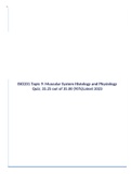 BIO201 Topic 9&colon; Muscular System Histology and Physiology Quiz&semi; 33&period;25 out of 35&period;00 &lpar;95&percnt;&rpar;Latest 2023