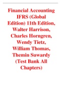 Financial Accounting IFRS (Global Edition) 11th Edition, Walter Harrison, Charles Horngren, Wendy Tietz, William Thomas, Themin Suwardy (Test Bank)