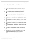  ACNT 2402 Chapter 12 -- Statement of Cash Flows &ndash; Study Guide