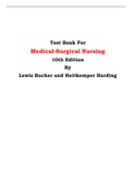 Test Bank For Medical-Surgical Nursing 10th Edition By Lewis Bucher and Heitkemper Harding